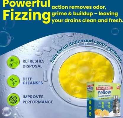 Lemonblast Cleaning Yellow Tablets - 12 + 12  (total 24 tablets)